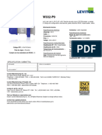 Plug Industrial (Macho) 220V@32A 3P+G, 4pines-Leviton - Ref.W332-P9