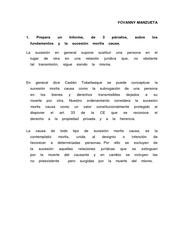 Unidad 5 actividad 2 entregable la sucesi n testamentaria formas de