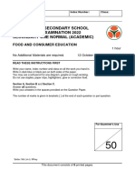 FCE Secondary 1 EOY Paper
