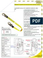 Dn1p09 Linea de Vida Conexion Con Amortiguador de Caida