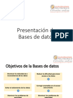 Presentacion e Introduccion de Bases de Datos