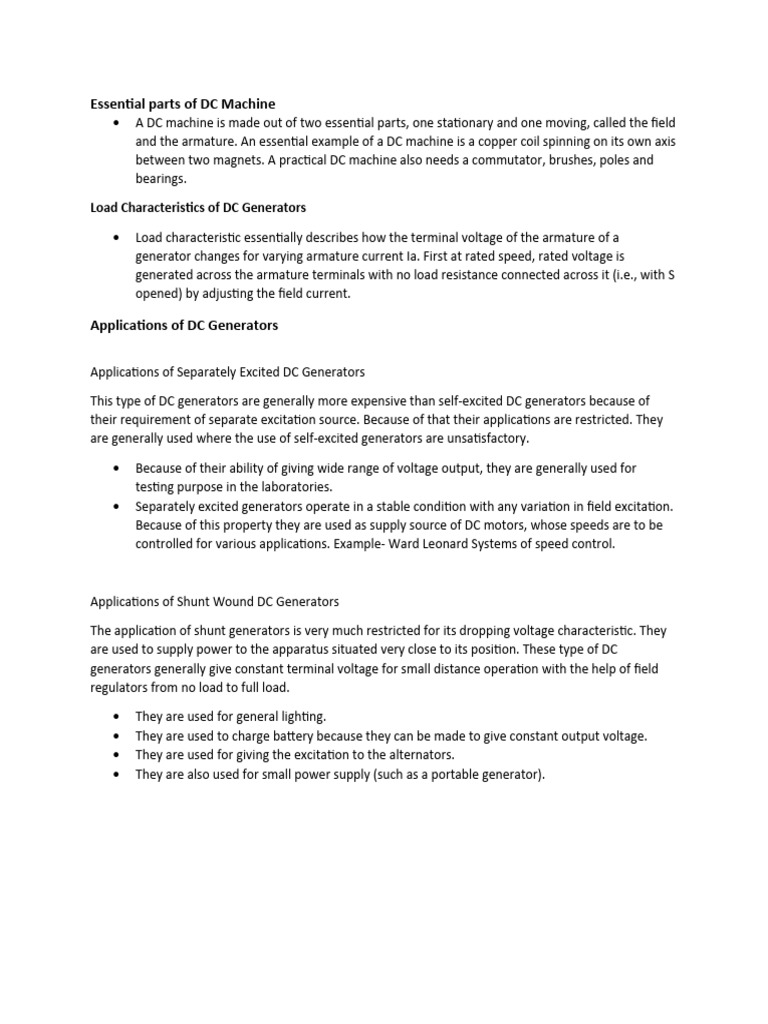 DC and Ac Machine | PDF