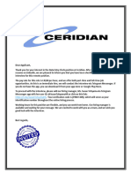 Ceridian Interview Invitation Prime Pay Data Entry