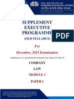 Company Law Dec 2023 Supplement