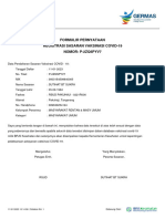 Formulir Pernyataan Registrasi Sasaran Vaksinasi Covid-19 Nomor: P-2Zq5Pyv7