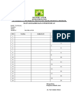 Daftar Hadir