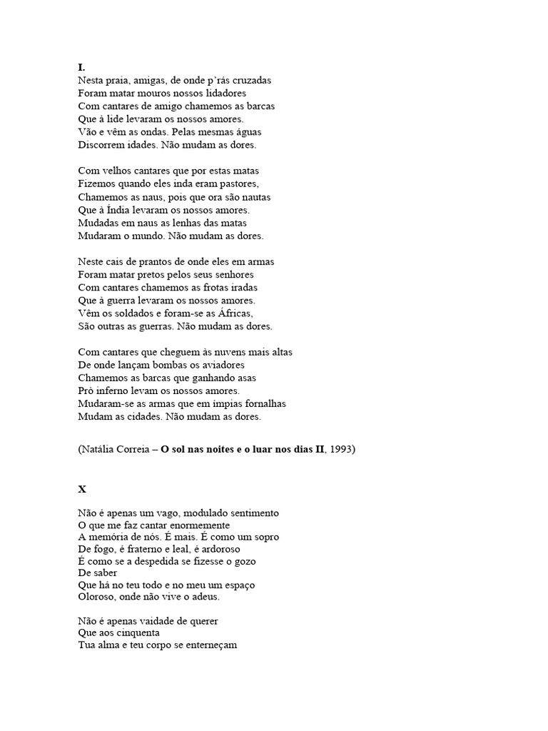 Poemas sobre amor e despedida | PDF