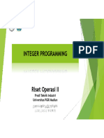 2.1 Integer Programming 4 Okt