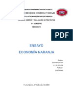 Ensayo La Economía Naranja Diseño y Evaluacion de Proyectos Elisabet Guevara