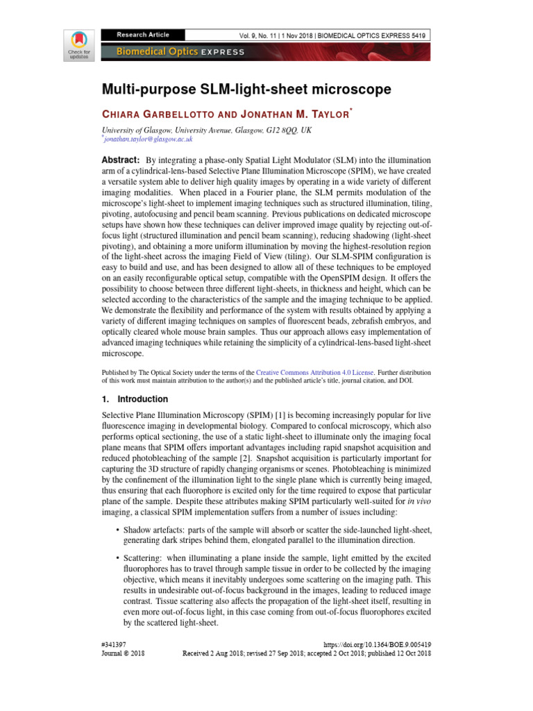 (Chiara Garbellotto and Jonathan M. Taylor) MultiPurpose SLMlight