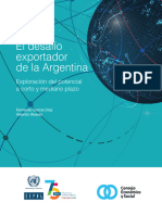 El Desafío Exportador de La Argentina Exploración Del Potencial A Corto y Mediano Plazo