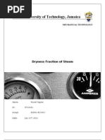 Dryness Fraction of Steam Lab