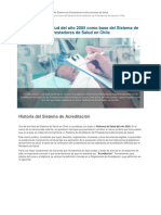 La Reforma de Salud Del Ano 2005 Como Base Del Sistema de Acreditacion de Prestadores de Salud en Chile-625ed63134d70