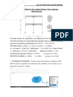 Pórtico Varios Pisos Con Cargas Verticales