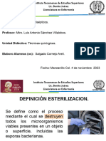 Esterilización y Antisépticos. Salgado Cornejo Areli.