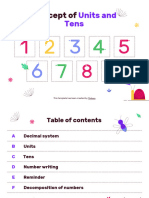 Concept of Units and Tens