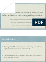 Effect of Lockdown On Alcohol, Tobacco and Other Substance Use Among College Students