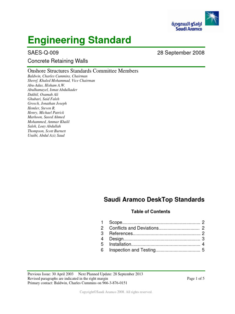 Saes Q 009 | PDF | Technology & Engineering
