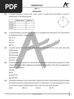 DPP - 01 - Kinematics