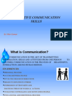 Effective Communication Skills: by Niket Kumar