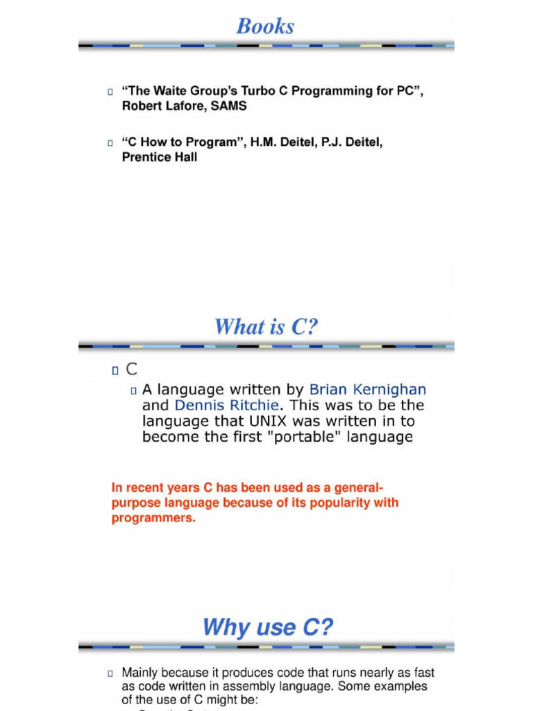 Introduction To C Program | PDF