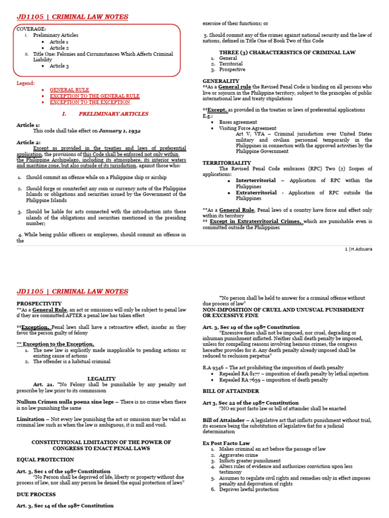 Crim 1 Rn Articles 1 10 Pdf Criminal Law Crimes