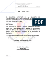 Certif. Conclusion de Estudios 2022