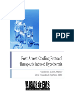 Post Arrest Cooling Protocol: Therapeutic Induced Hypothermia