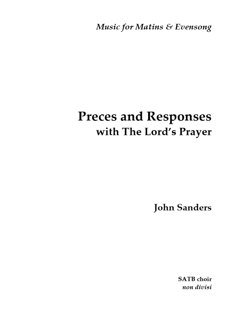 Sanders Responses | PDF