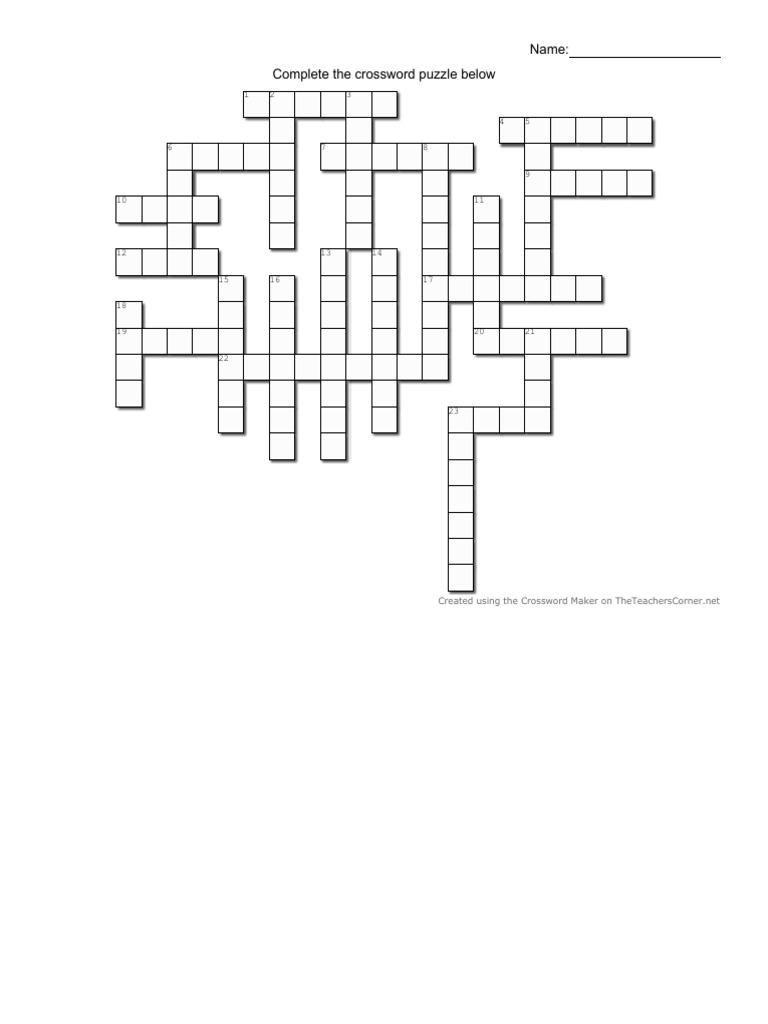 Crossword Download Free PDF Subject (Grammar) Clause Crossword Download Free PDF Subject (Grammar) Clause