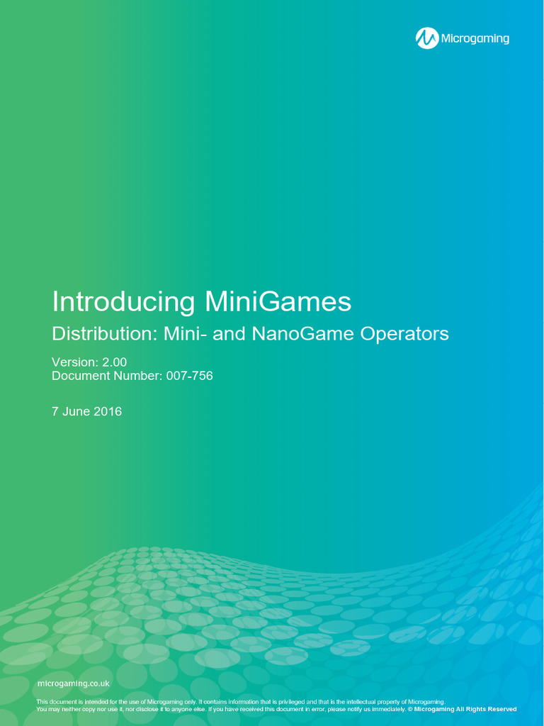 MiniGames Guide for Operators | PDF | Networking | Internet & Web