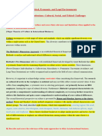 2&3 - F - Political, Economic, and Legal Environments 3 - G - Informal Institutions - Cultural, Social, and Ethical Challenges