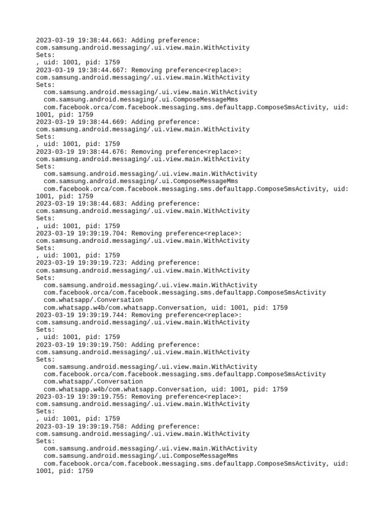PM Debug Info | PDF