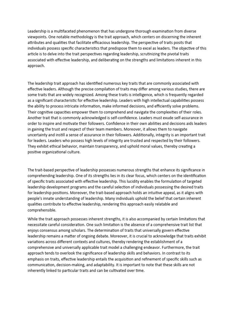 SSG | PDF | Leadership | Cognitive Psychology