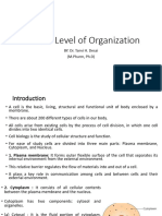 Cellular Level of Organization