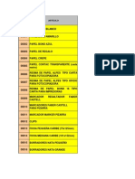 Precios Variedades ECALEX