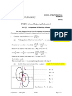 2011 (1) Assignment 1 Marking Scheme: School of Mathematical Sciences 2011