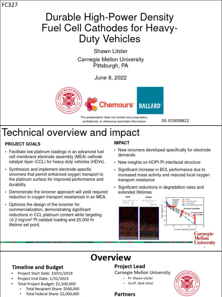 6 Durable HighPower Density Fuel Cell Cathodes For HeavyDuty Vehicles PDF Chemical