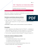 TCA Et Efficacité Clinique Du Suivi D'héparinothérapie