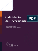 Calendário Planner Da Diversidade