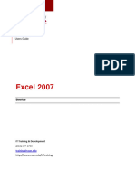 Excel 07 Basics