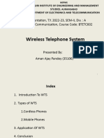 Wireless Telephone System