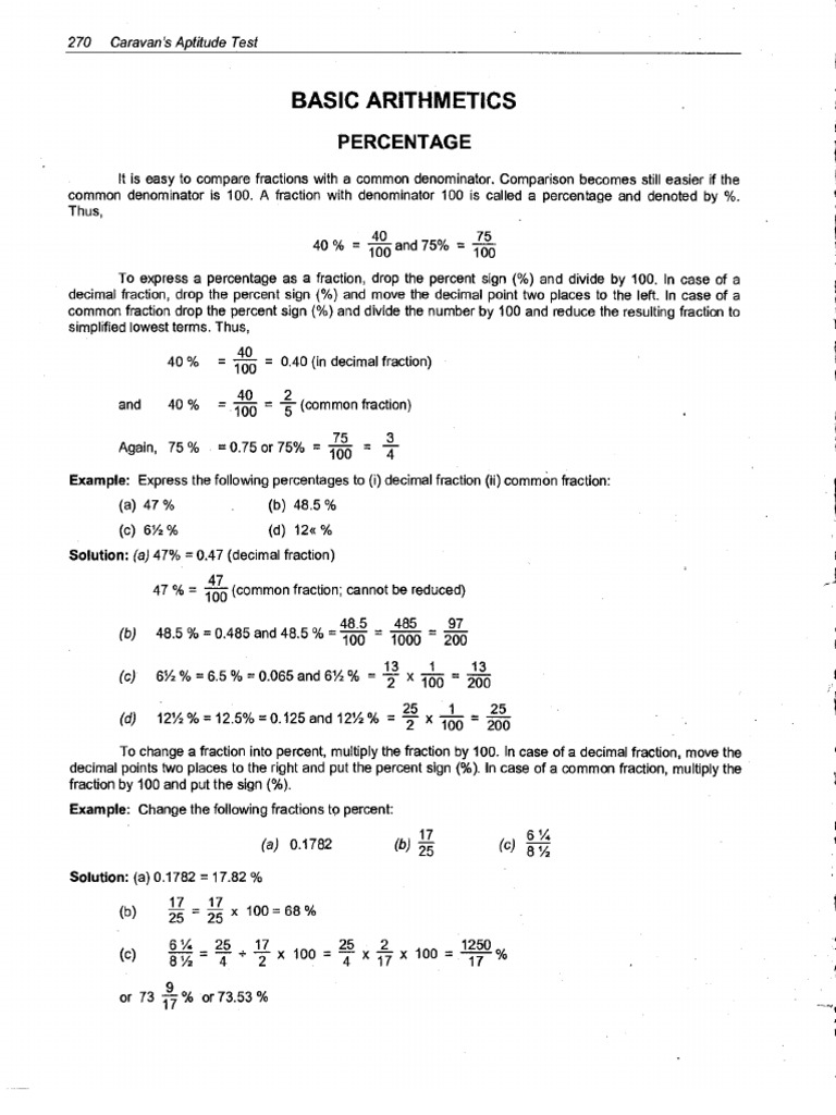 Basic Arithmetic | PDF