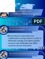 Global Interstate System: Contemporary Global Government: Prepared by Group 1