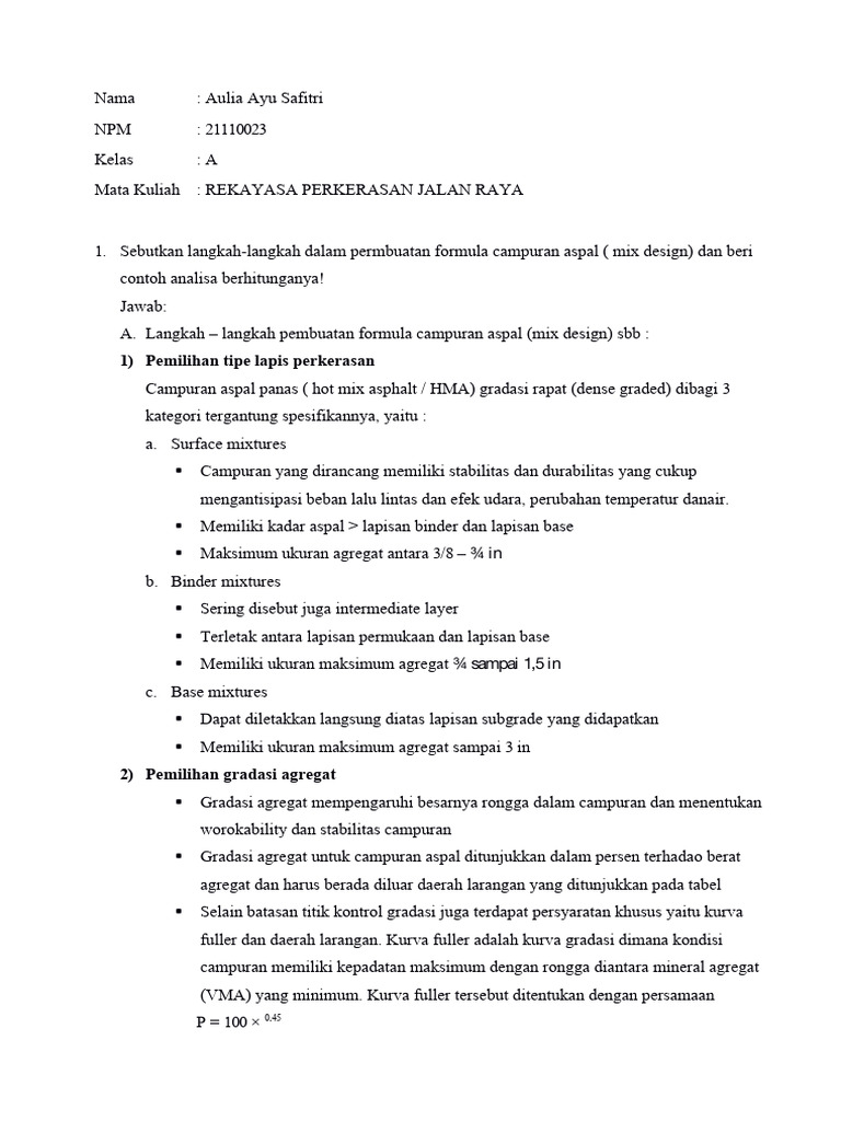 Perencanaan Jalan Raya | PDF