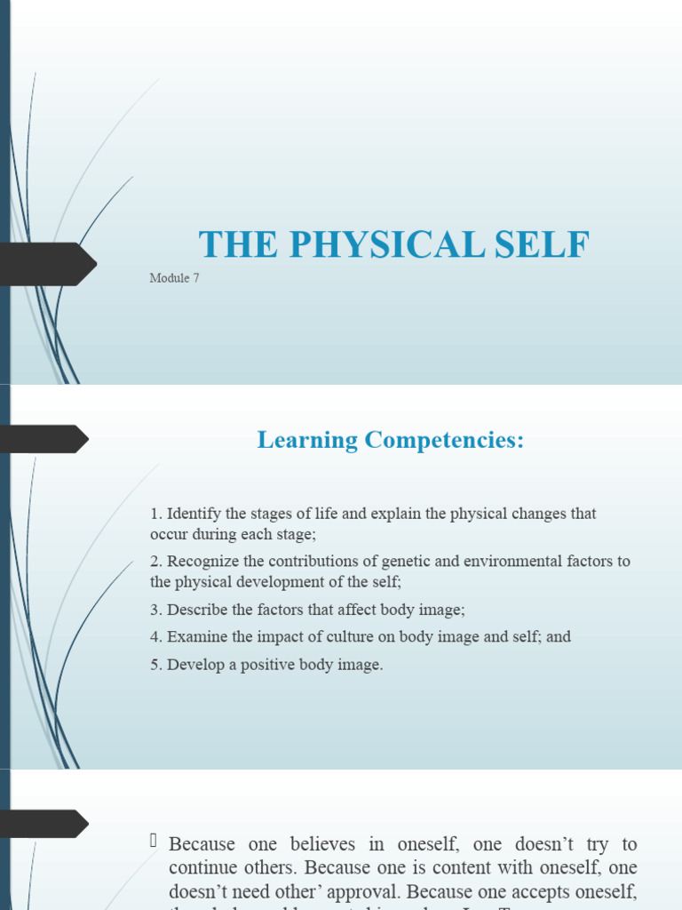 Factors Influencing Physical Self-Development | PDF | Self | Self Concept