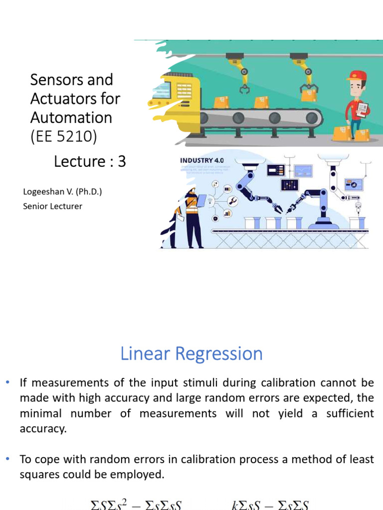 Sensors and Actuators in Automation | PDF | Accuracy And Precision | Sensor