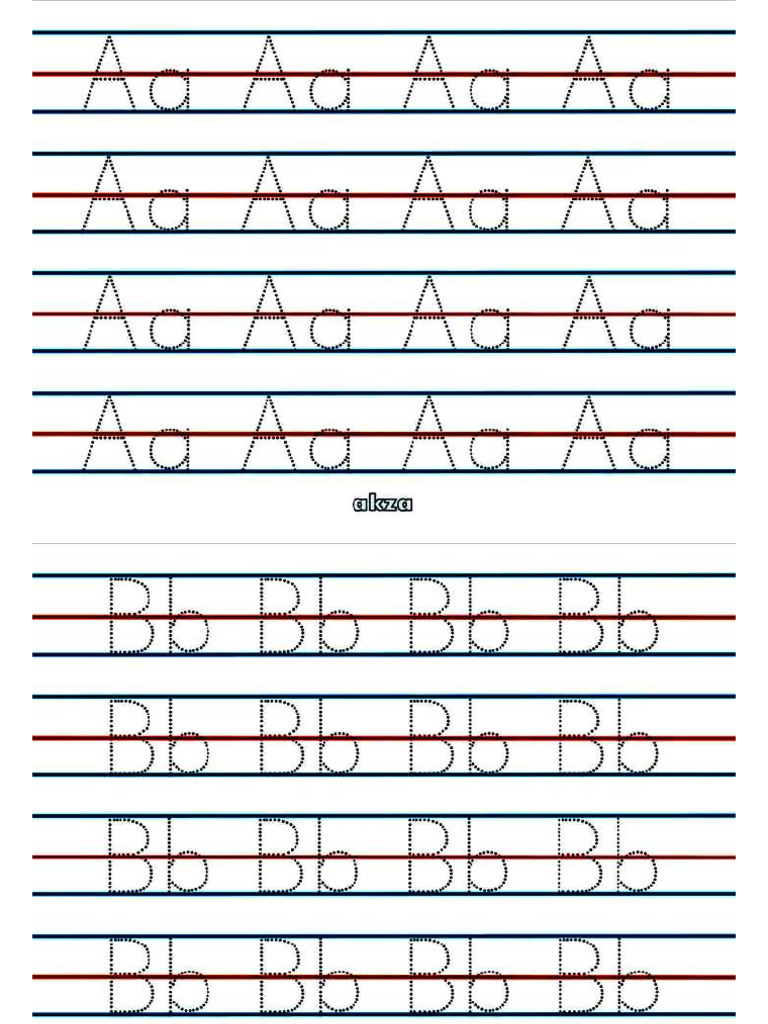 Alphabet Tracing 01 | PDF