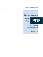 Performance Assessment Framework Ausaid Fiji 2012