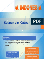 Kutipan Dan Catatan Kaki